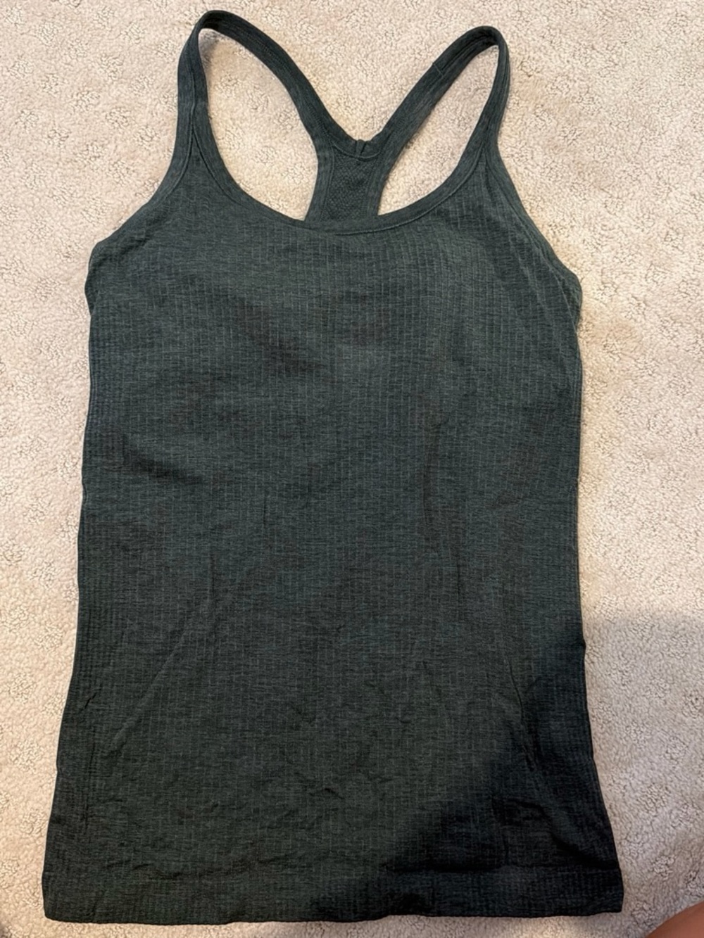 lululemon athletica green ebb to the street tank